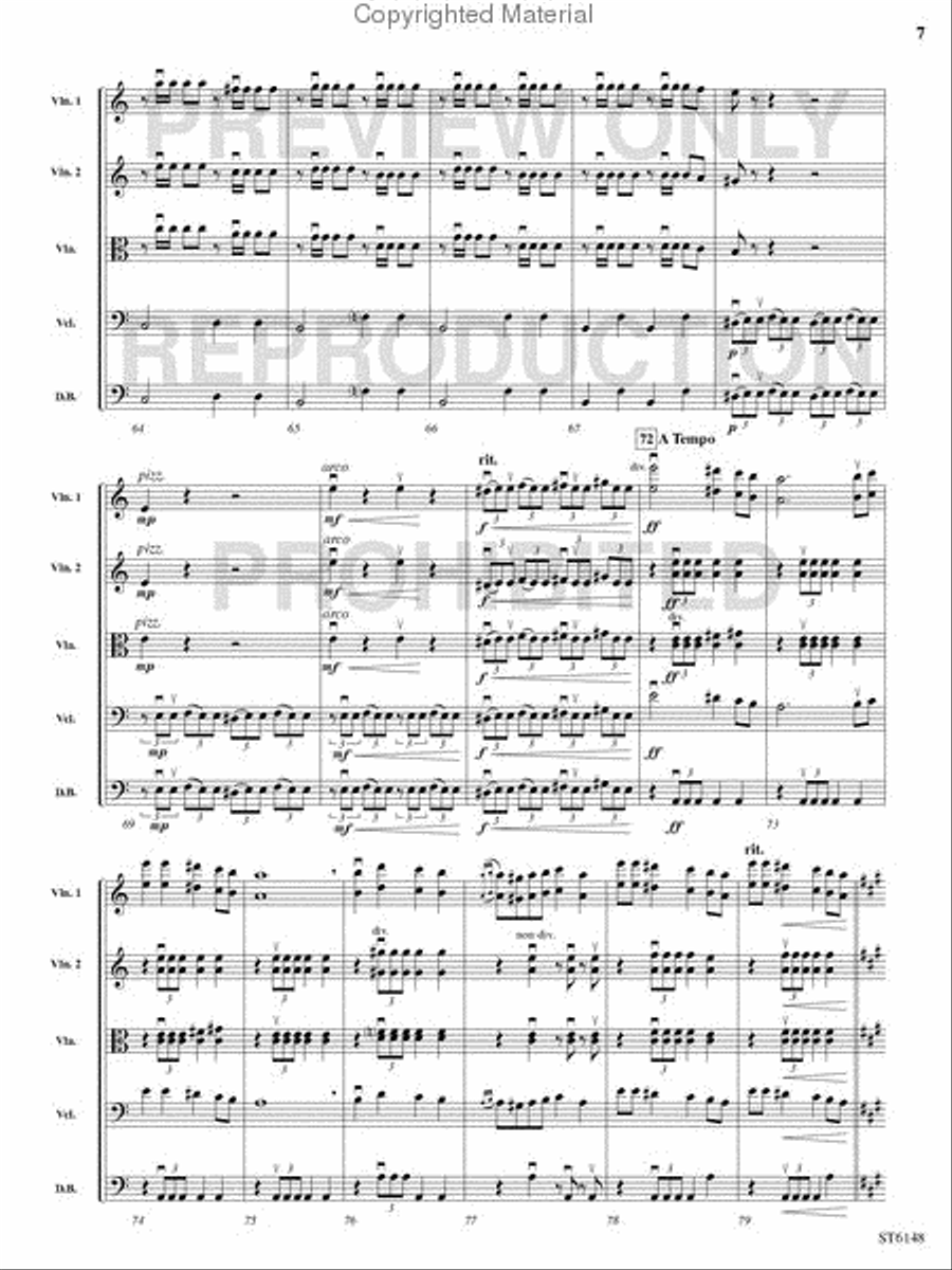 Marche Slav Marche Slav String Orchestra scores gallery preview page 6
