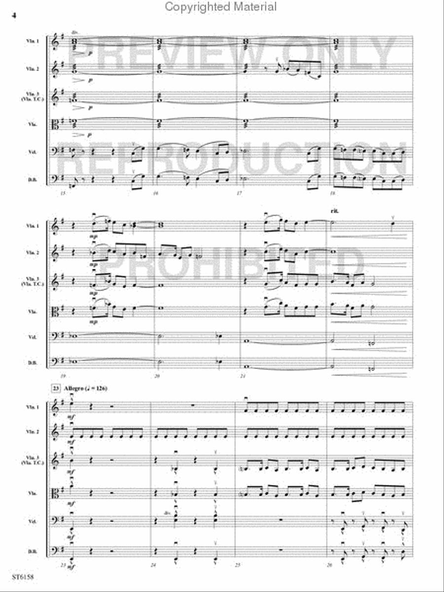 To Tame the Raging Rapids String Orchestra scores gallery preview page 3