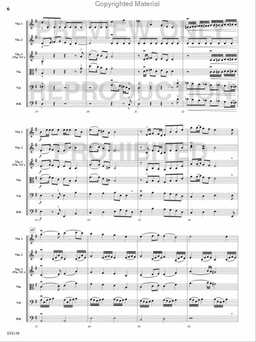 To Tame the Raging Rapids String Orchestra scores gallery preview page 5