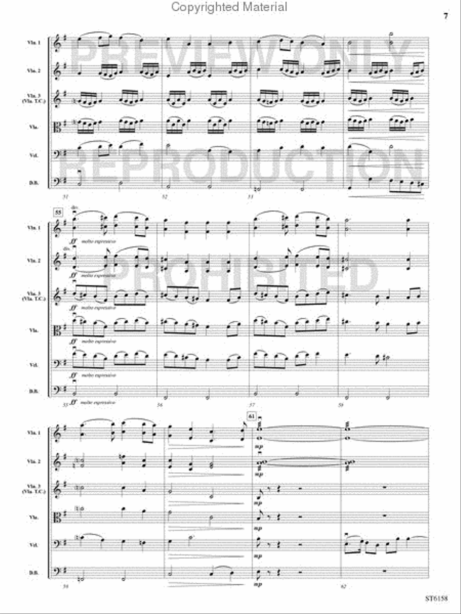 To Tame the Raging Rapids String Orchestra scores gallery preview page 6