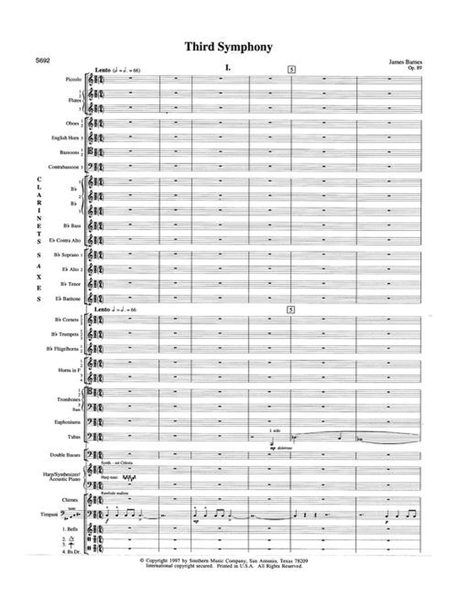 Third Symphony Third Symphony Concert Band scores gallery preview page 5