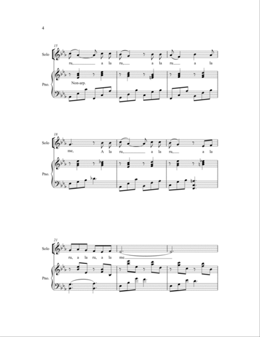 Duermete, Nino Lindo Duermete, Nino Lindo 4-Part scores gallery preview page 7