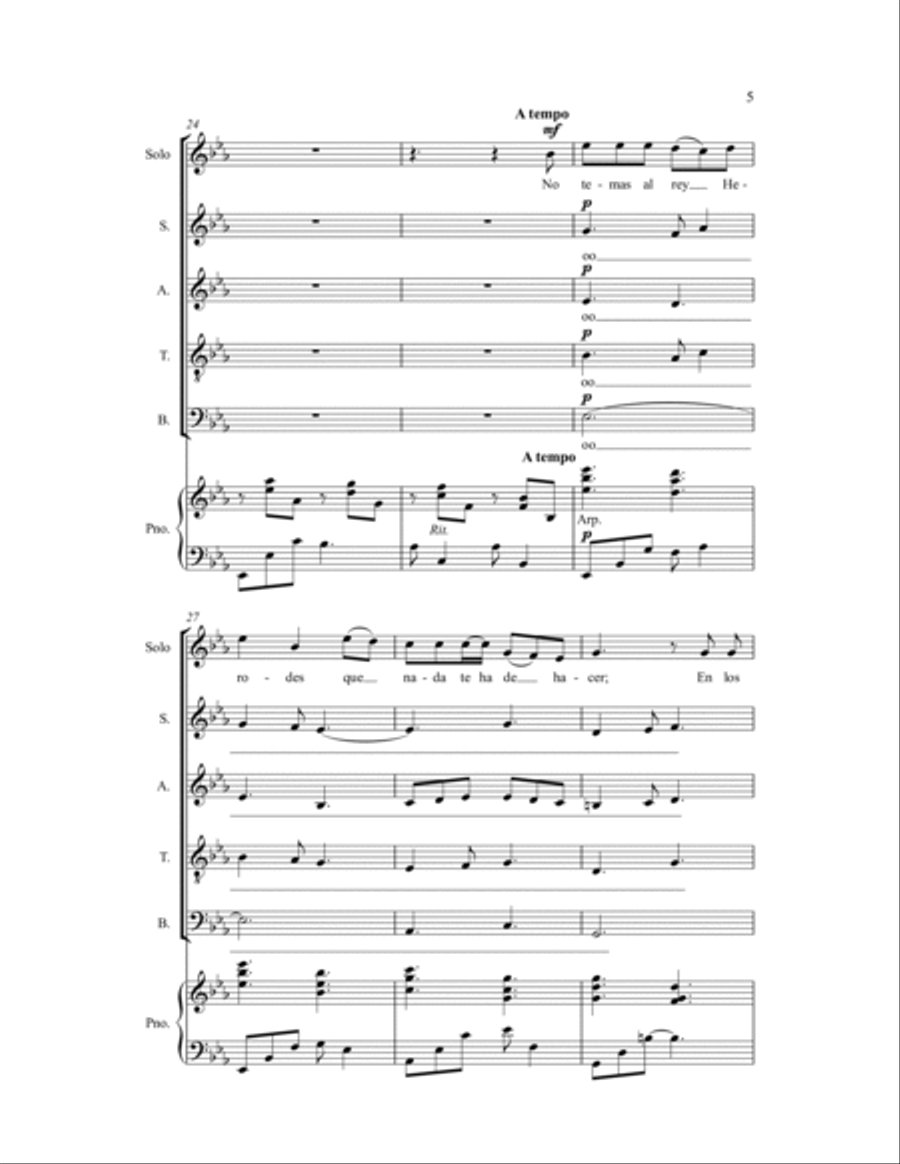 Duermete, Nino Lindo Duermete, Nino Lindo 4-Part scores gallery preview page 8