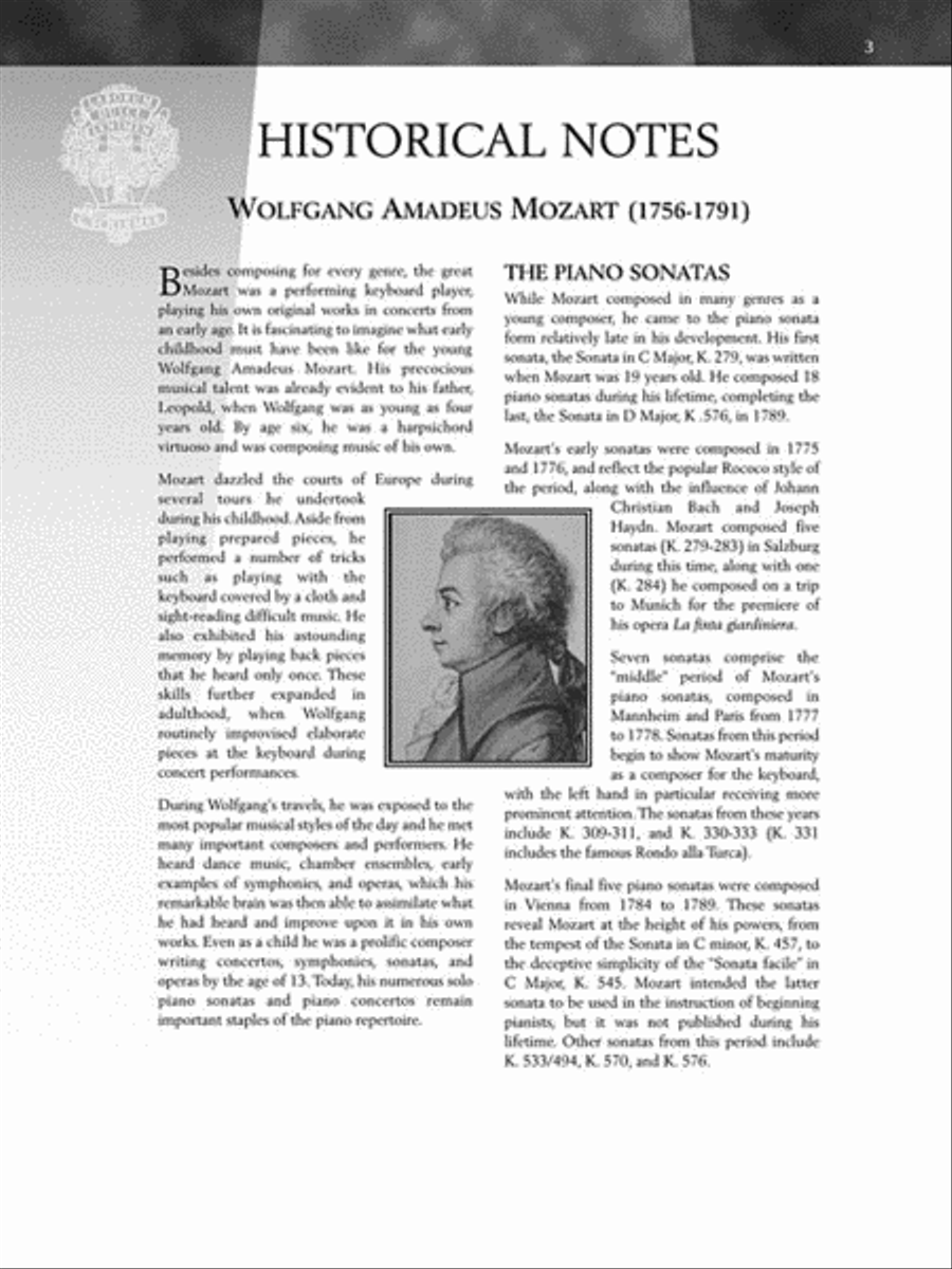 Mozart – Sonata in C Major, K. 545, “Sonata Facile” Piano scores gallery preview page 4
