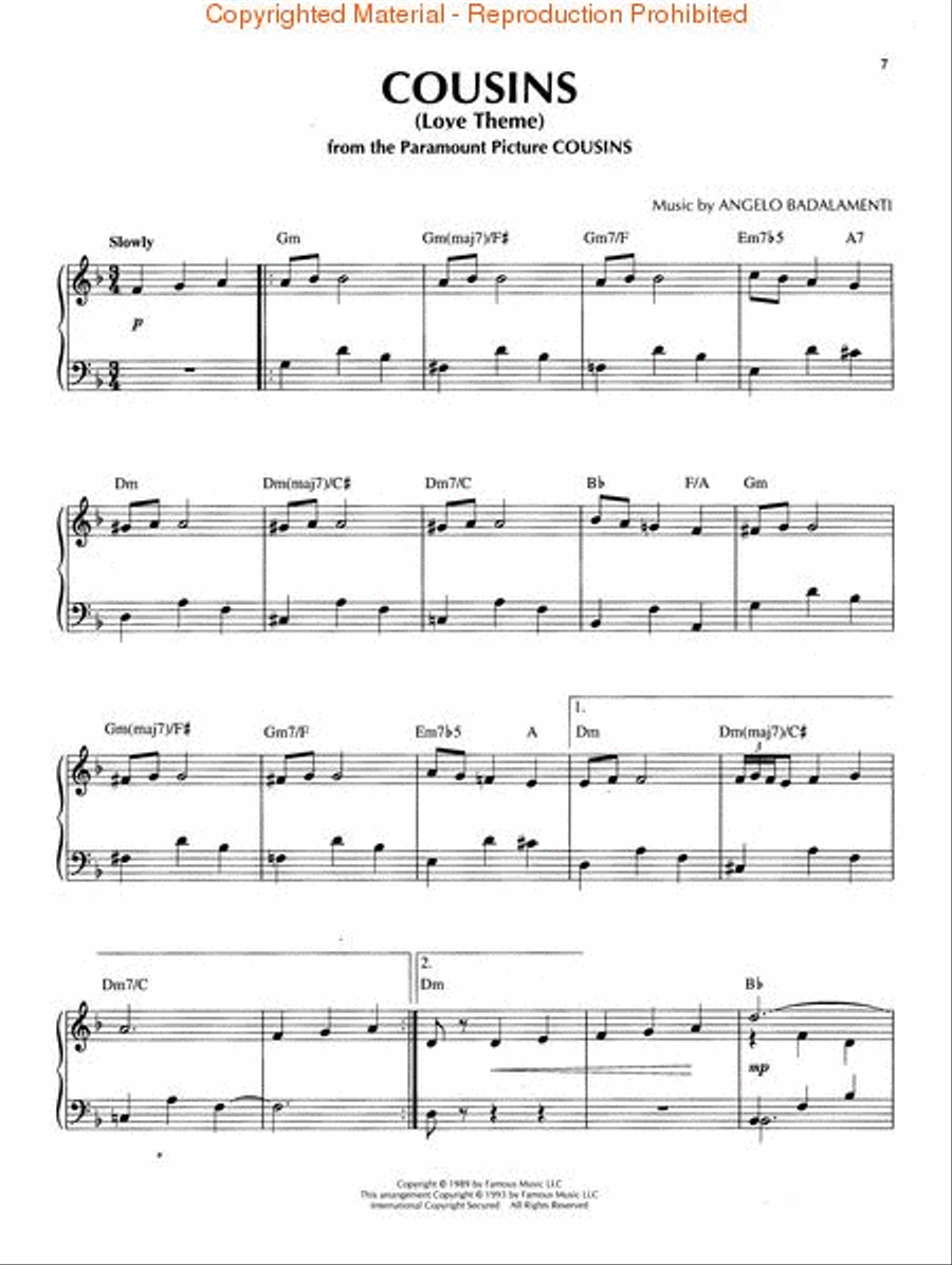 Romantic Movie Music for Piano Piano Solo scores gallery preview page 3
