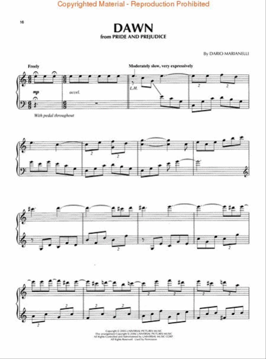 Romantic Movie Music for Piano Piano Solo scores gallery preview page 4