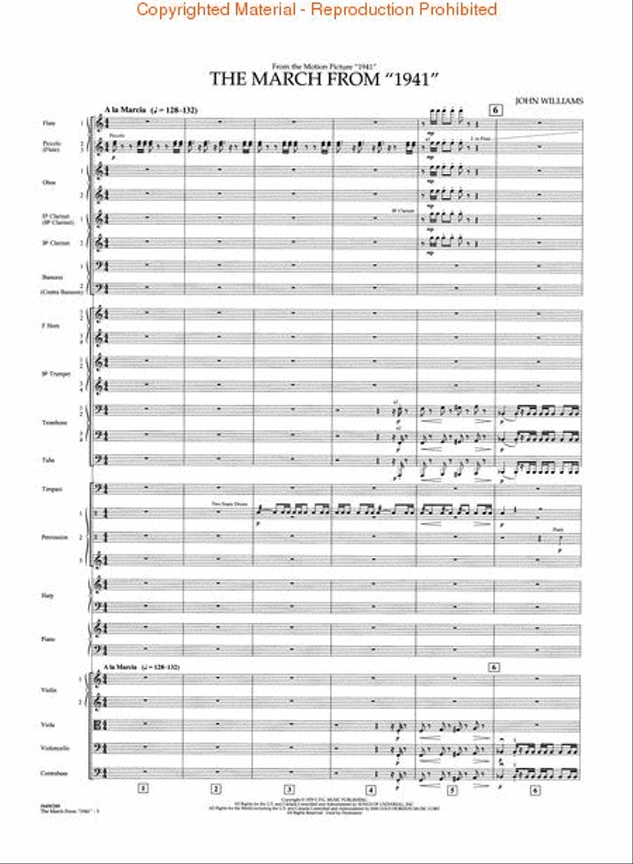March from “1941” March from “1941” Full Orchestra scores gallery preview page 2