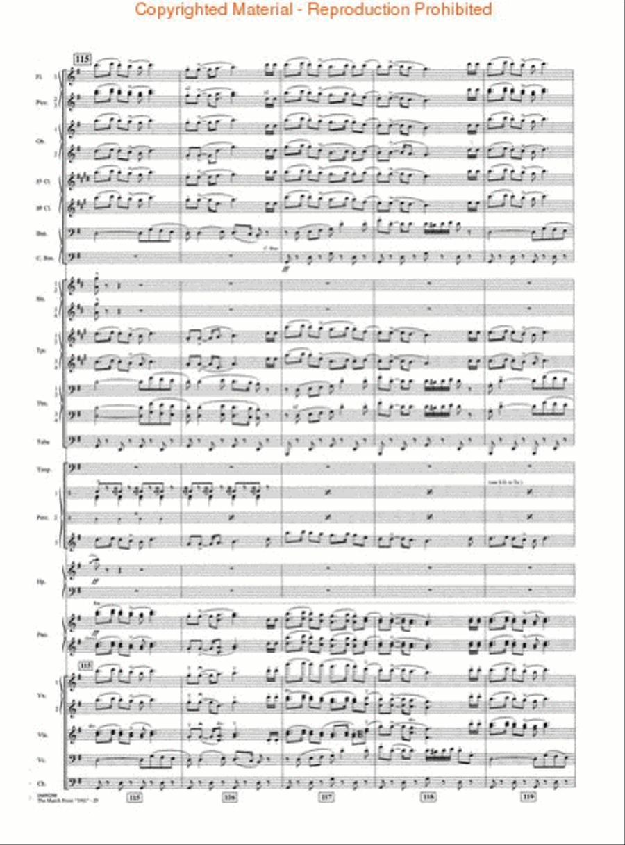 March from “1941” March from “1941” Full Orchestra scores gallery preview page 3