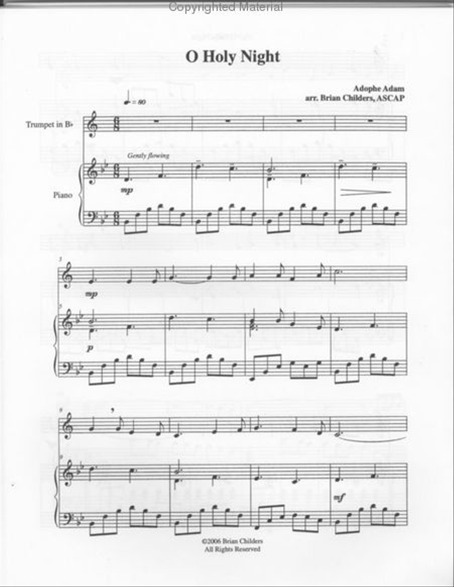 O Holy Night (Brian Childers) Trumpet Solo scores gallery preview page 2