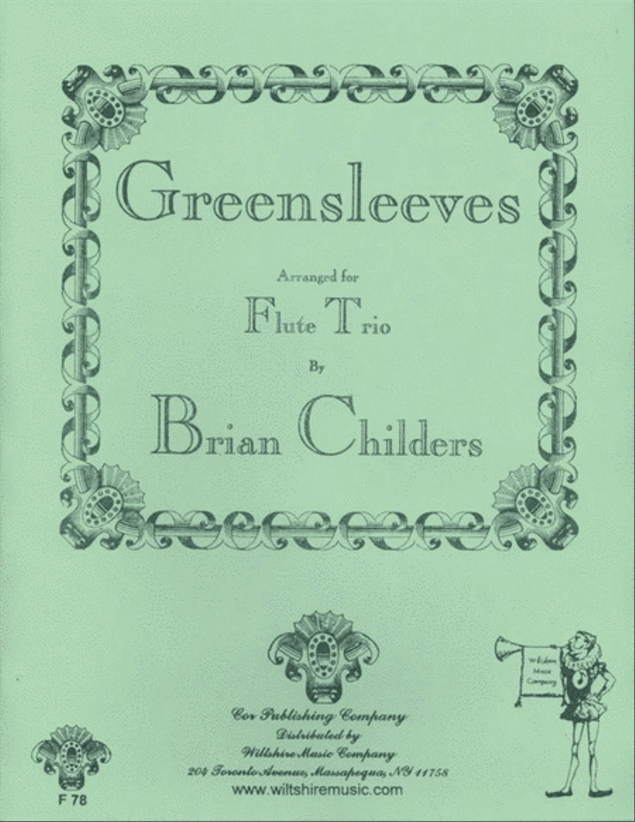 Greensleeves (Brian Childers) Flute Trio scores gallery preview page 1