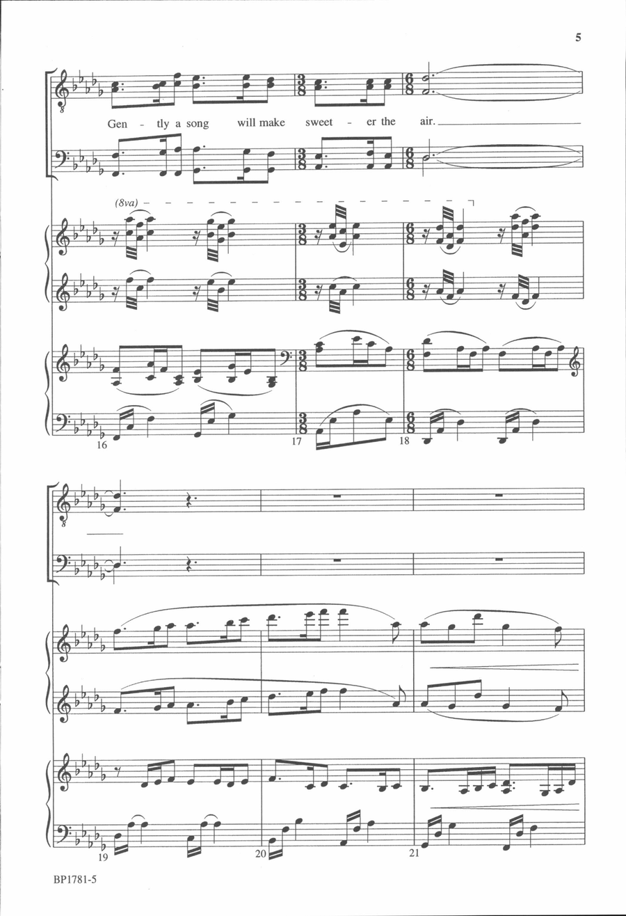 What Shall We Sing for the Child? (TTBB) TTBB scores gallery preview page 5