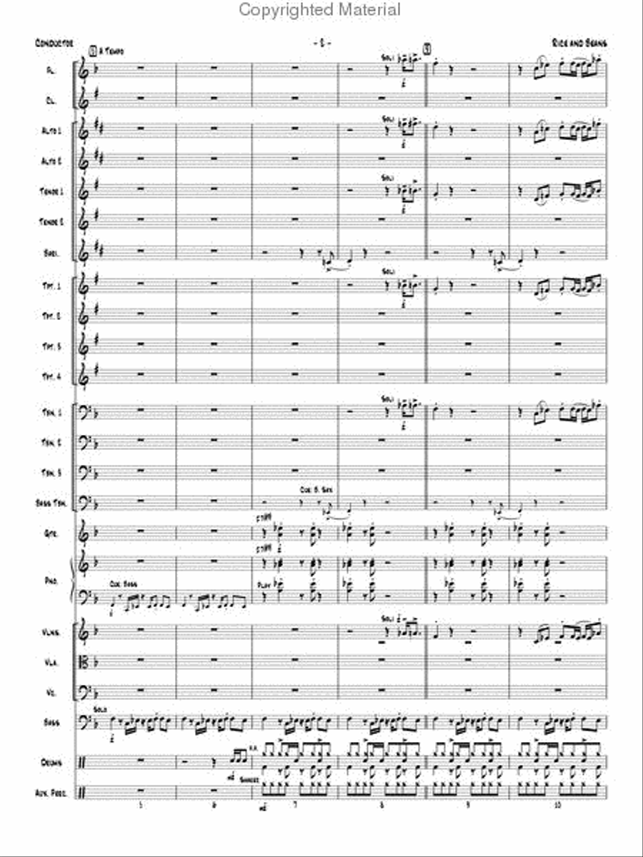 Rice and Beans Jazz Ensemble scores gallery preview page 3