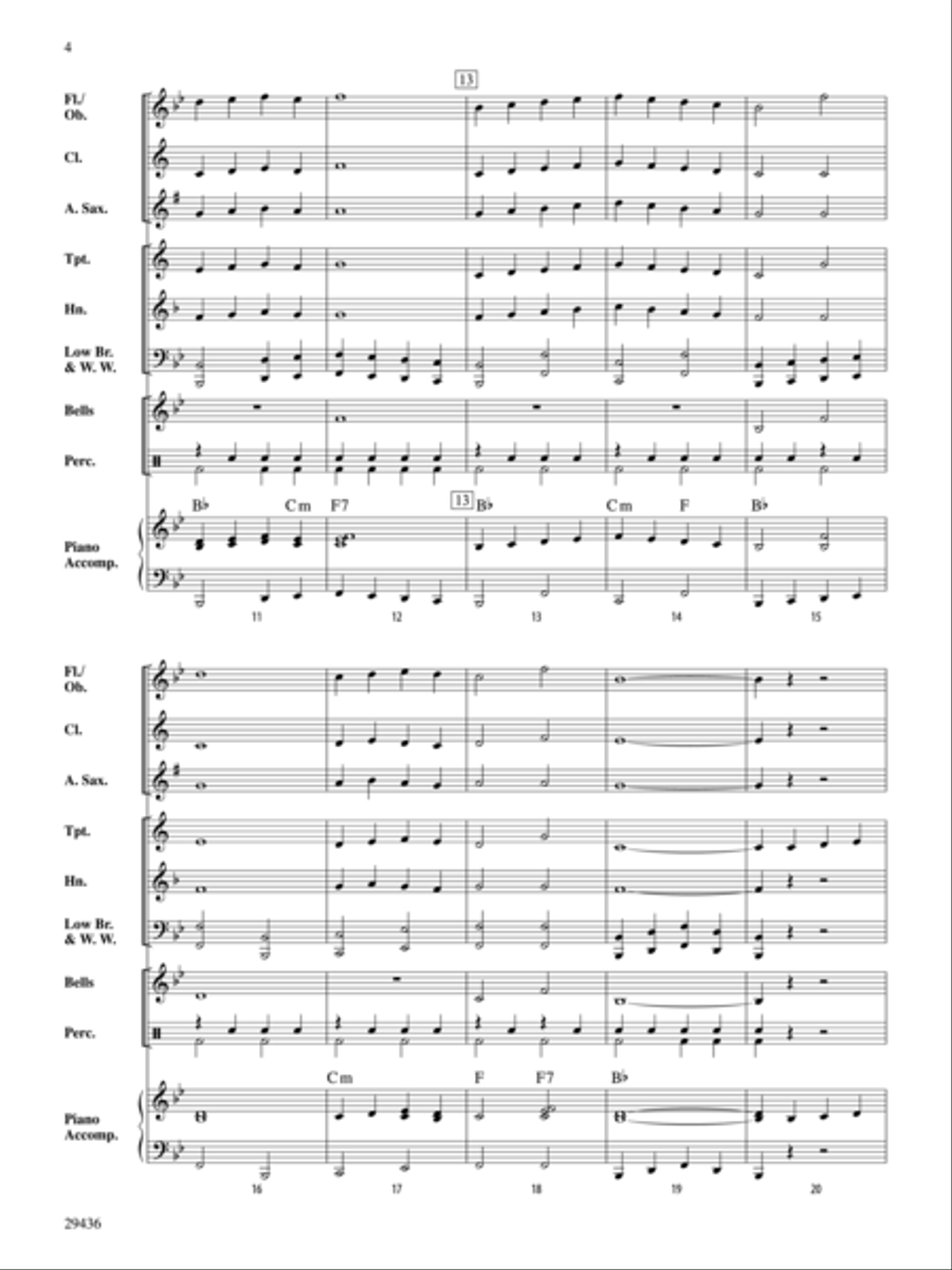 The Magnificent Five (Score only) Concert Band scores gallery preview page 3