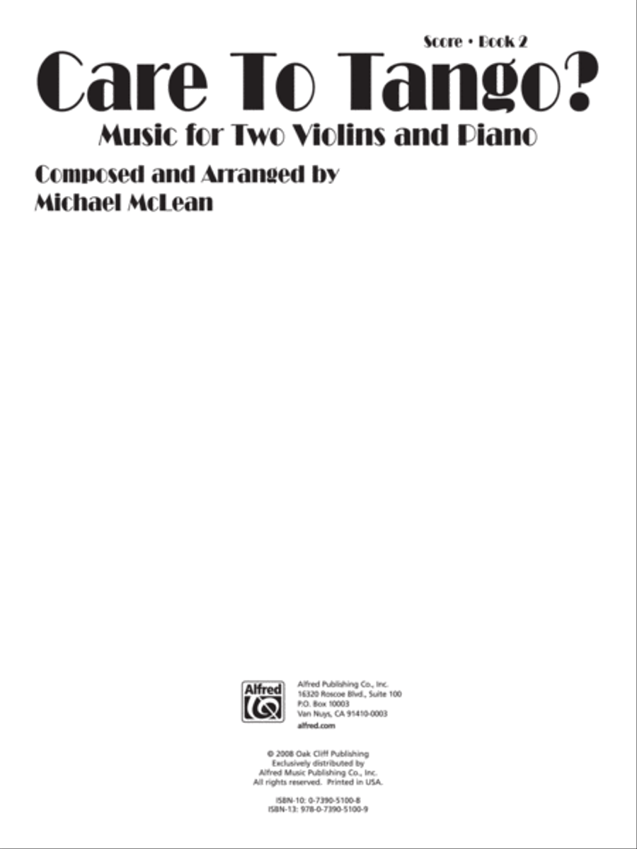 Care to Tango?, Book 2 Violin scores gallery preview page 4