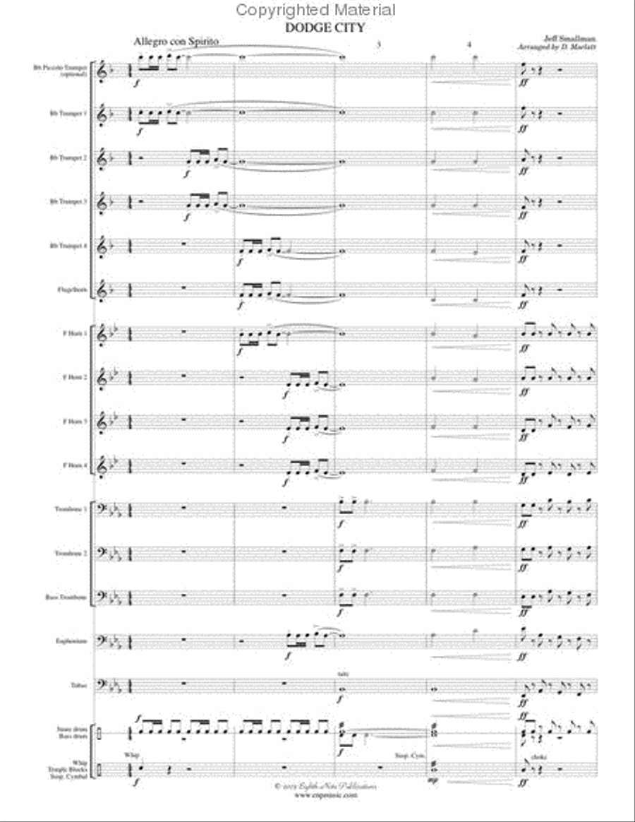 Dodge City Dodge City Small Ensemble scores gallery preview page 2