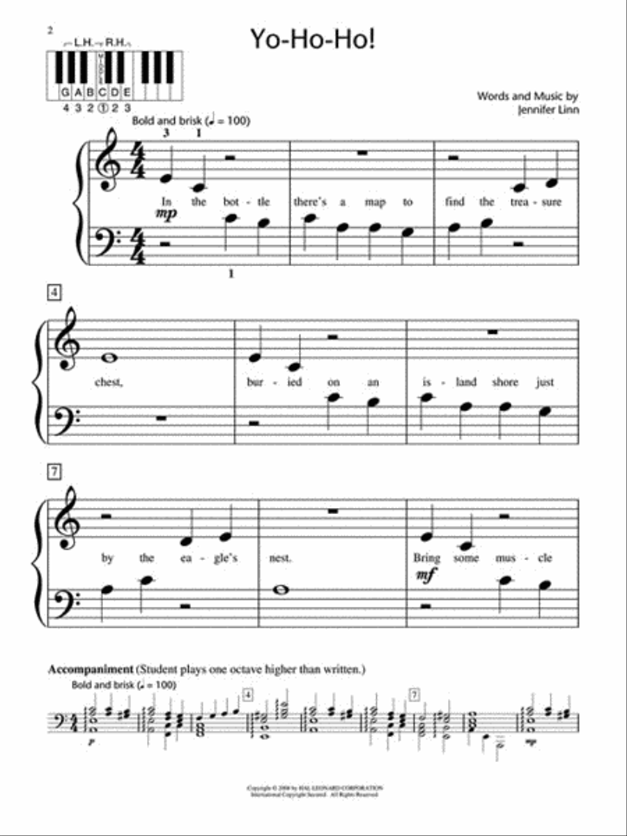 Yo-Ho-Ho! Piano Method scores gallery preview page 2