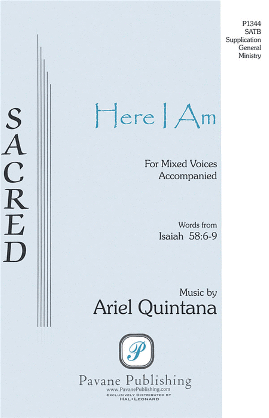 Here I Am Here I Am SSAATTBB scores gallery preview page 1