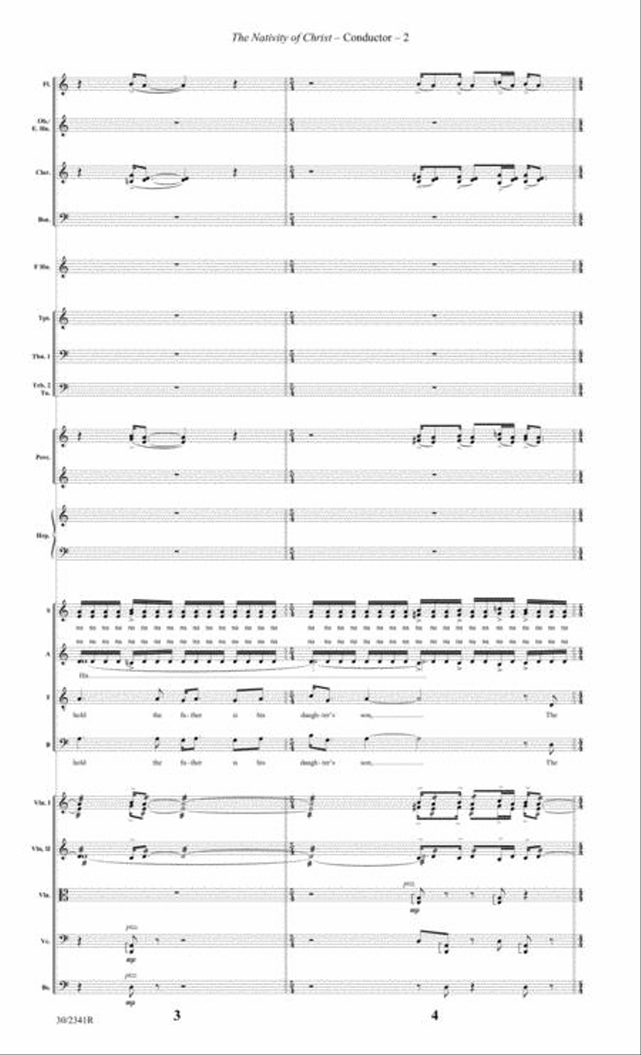 The Nativity of Christ - Orchestral Score and Parts Full Orchestra scores gallery preview page 3
