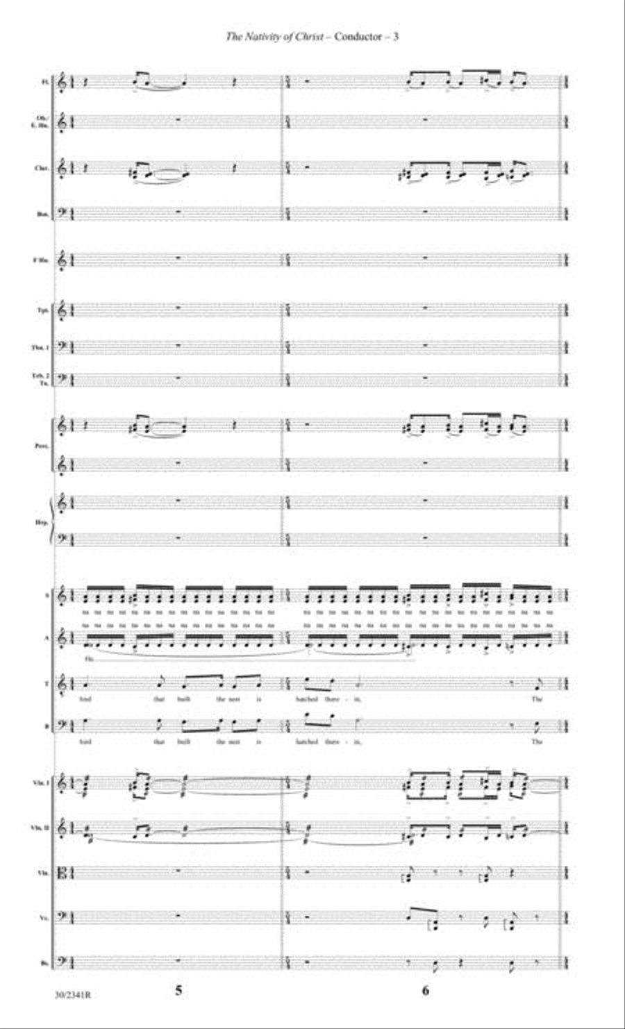 The Nativity of Christ - Orchestral Score and Parts Full Orchestra scores gallery preview page 4