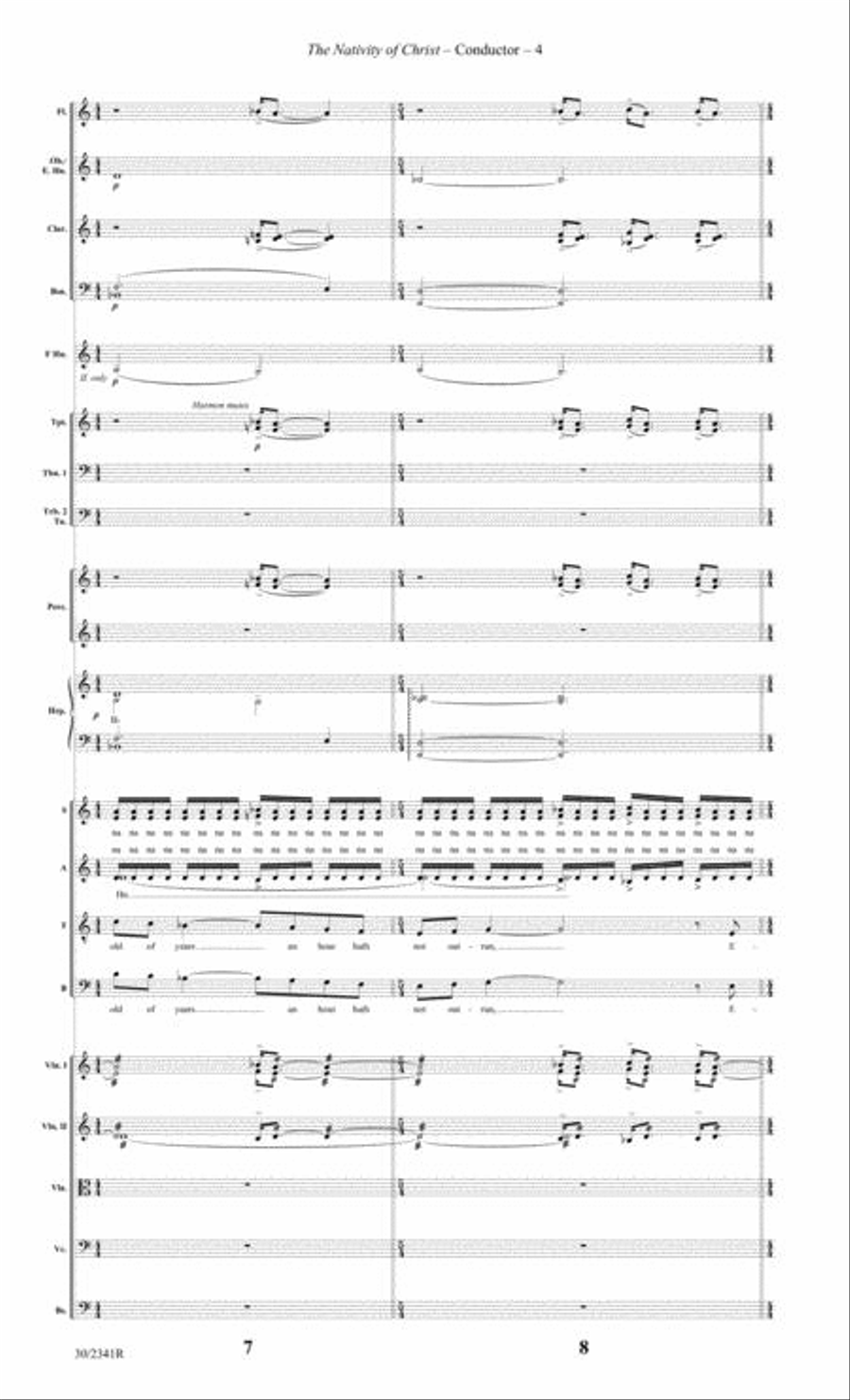 The Nativity of Christ - Orchestral Score and Parts Full Orchestra scores gallery preview page 5