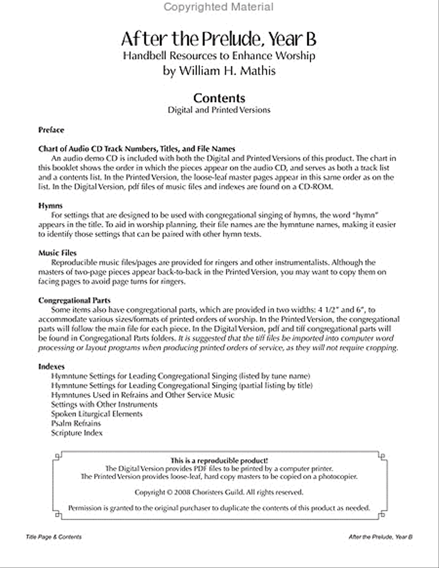 After the Prelude, Year B - Handbell Resources to Enhance Worship Handbell Choir scores gallery preview page 2