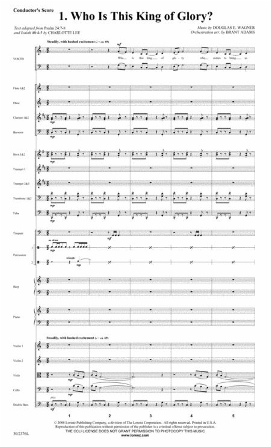 And Glory Shone Around - Orchestral Score and Parts Choir scores gallery preview page 2