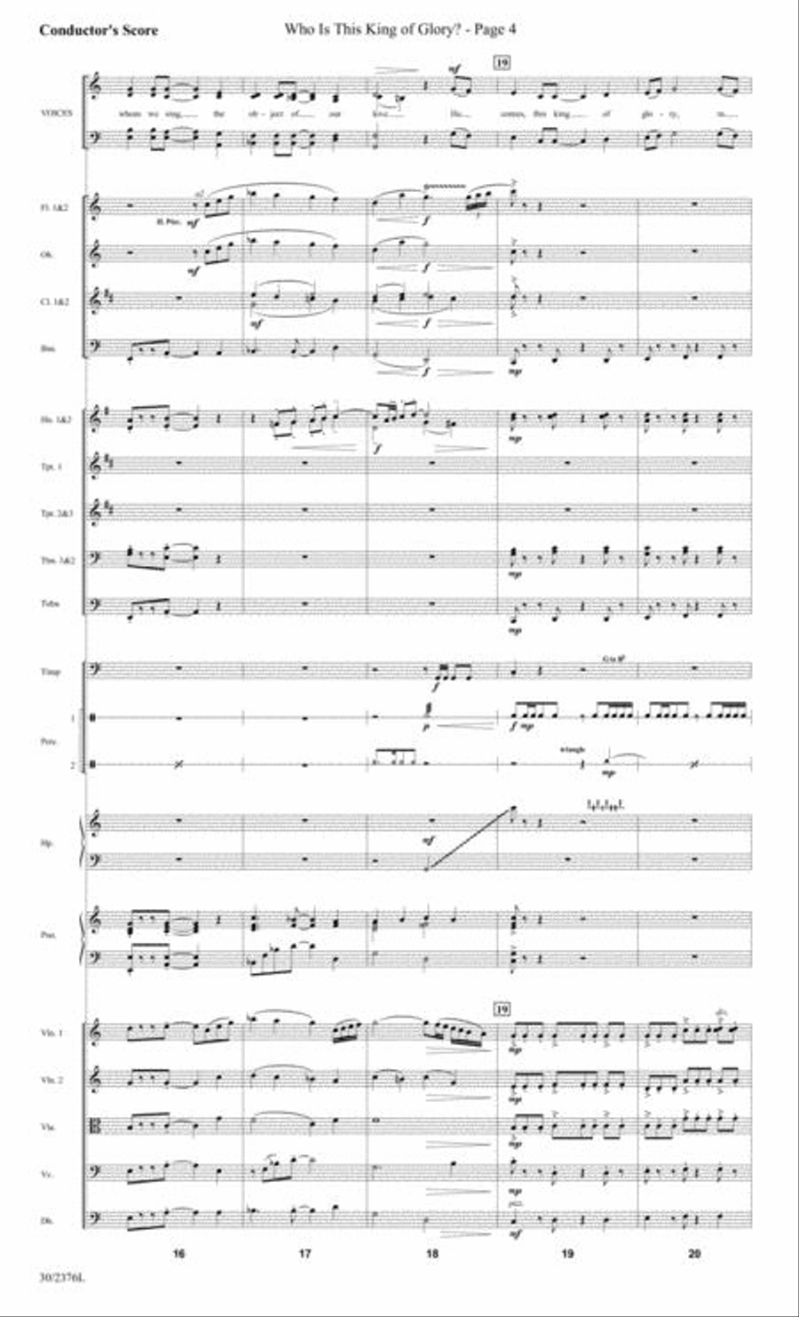 And Glory Shone Around - Orchestral Score and Parts Choir scores gallery preview page 5