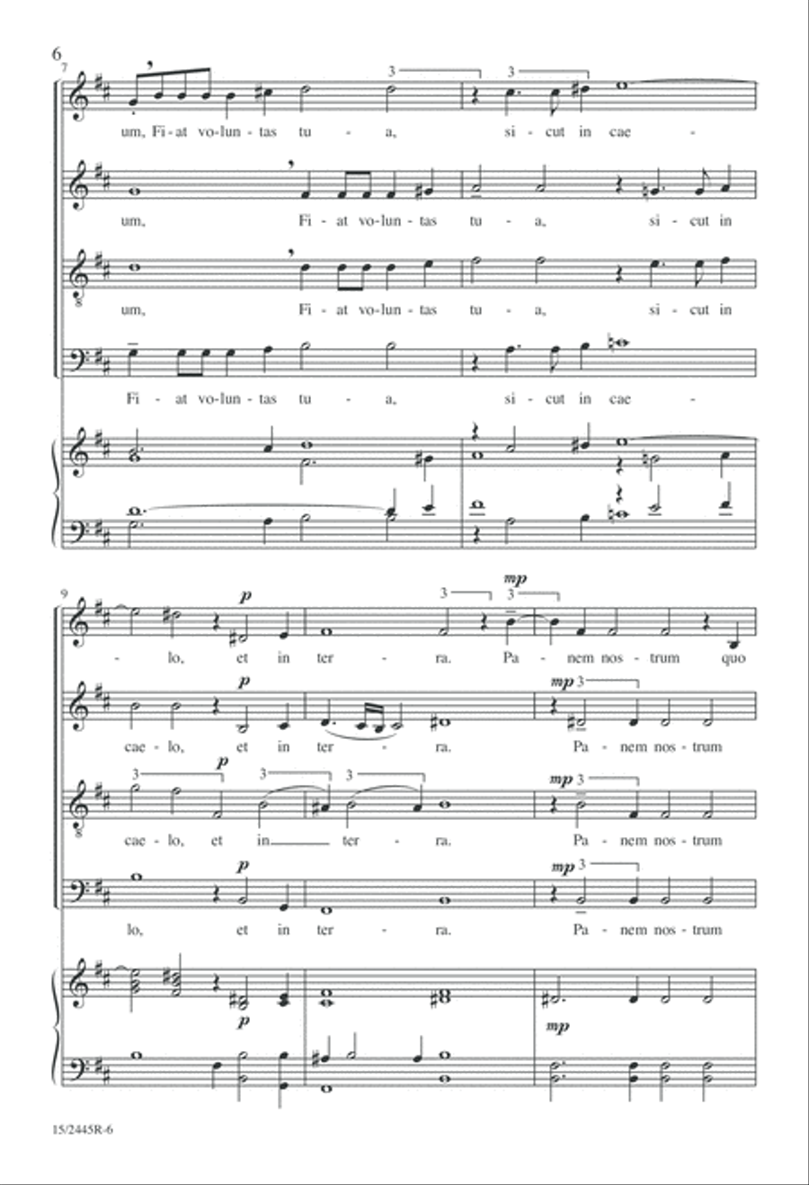 Pater Noster Pater Noster 4-Part scores gallery preview page 7