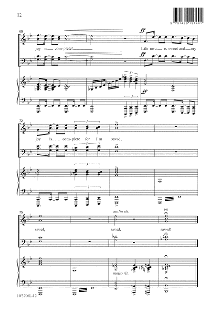 Saved, Saved! 4-Part scores gallery preview page 13