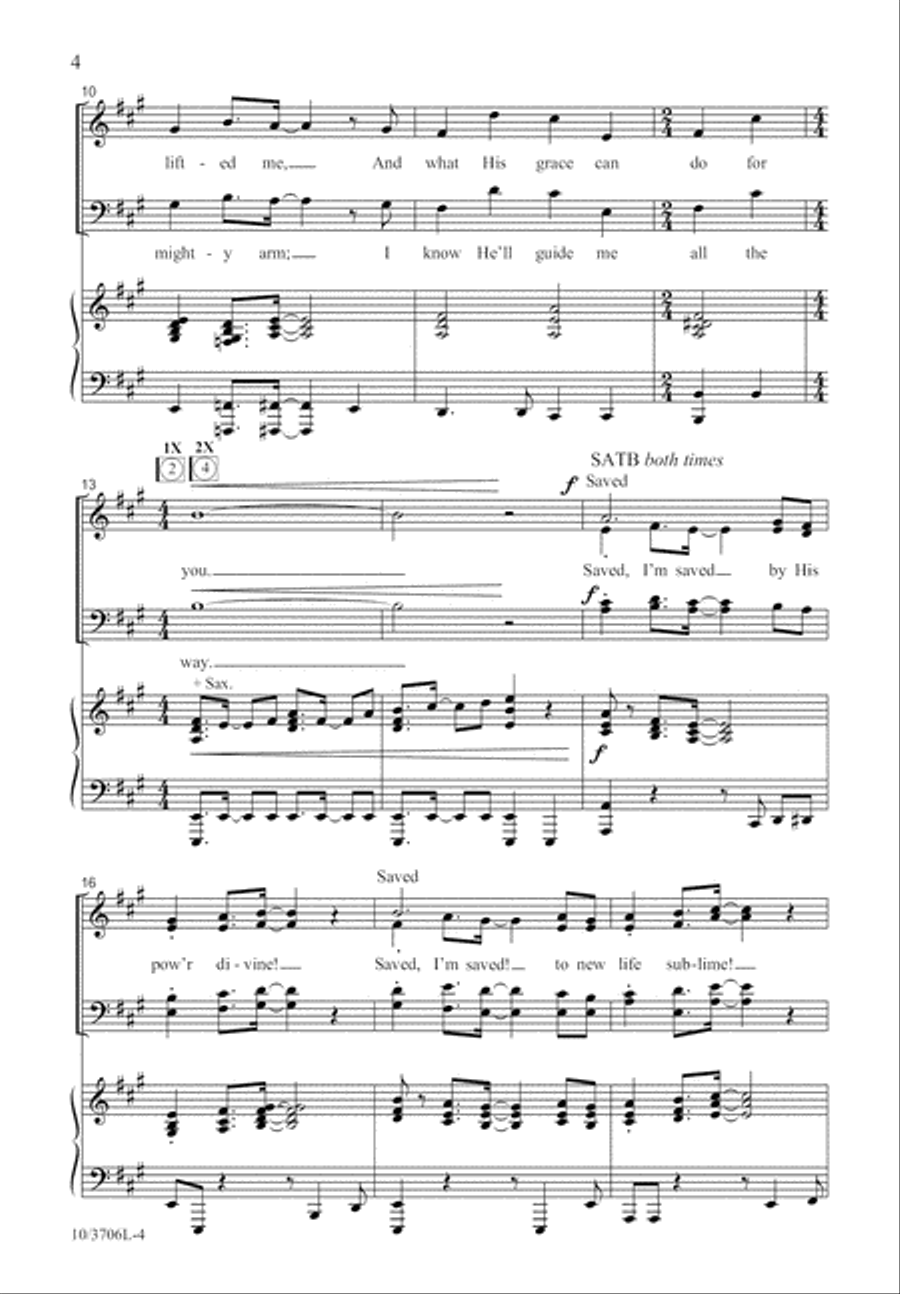 Saved, Saved! 4-Part scores gallery preview page 5
