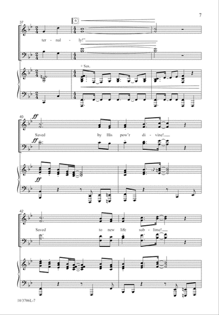 Saved, Saved! 4-Part scores gallery preview page 8