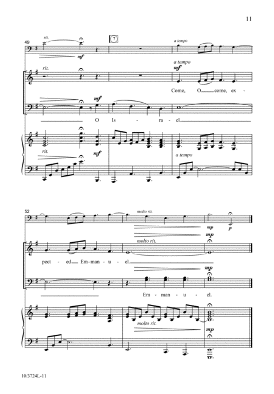 Emmanuel, Expected Jesus by Ruth Elaine Schram 4-Part - Sheet Music page 12