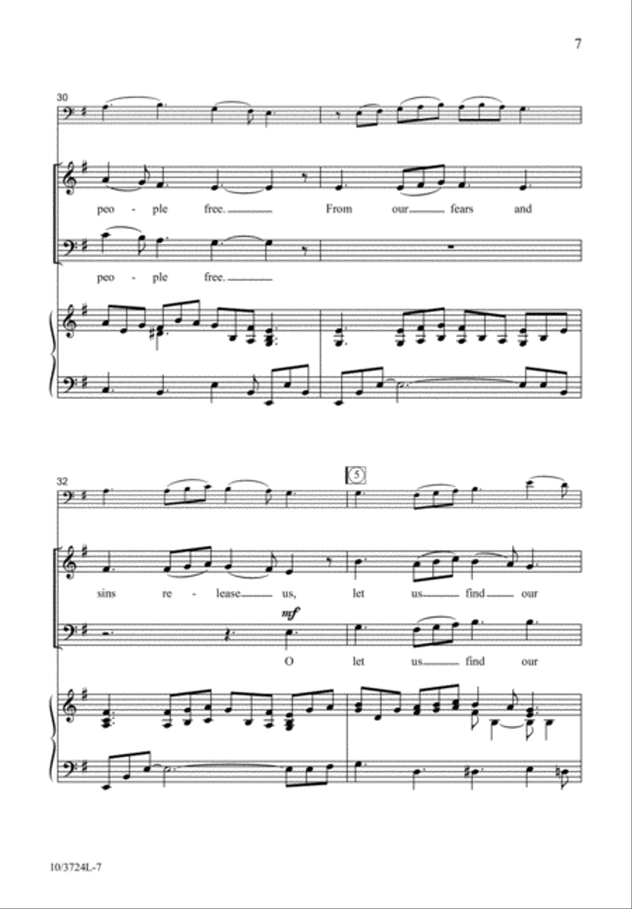 Emmanuel, Expected Jesus by Ruth Elaine Schram 4-Part - Sheet Music page 8