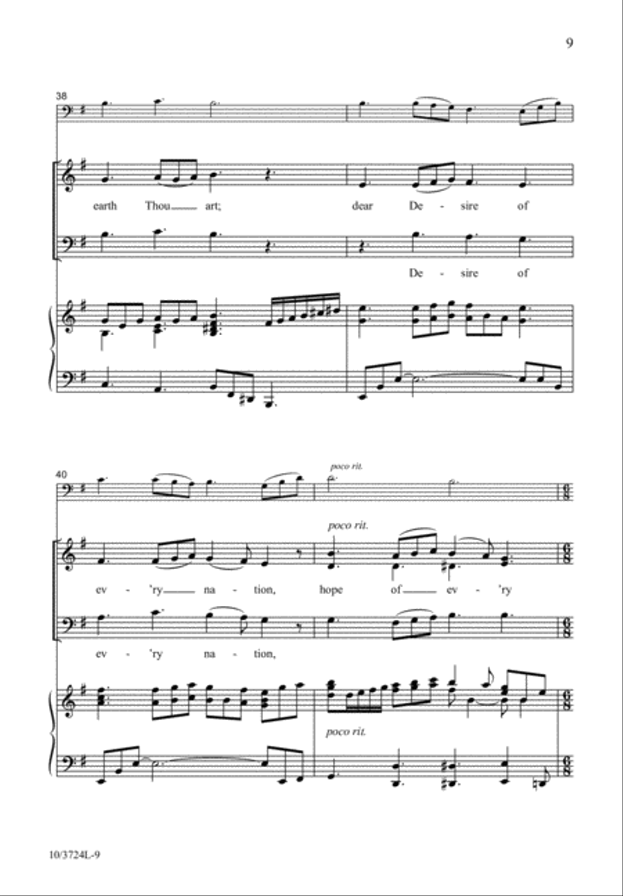 Emmanuel, Expected Jesus by Ruth Elaine Schram 4-Part - Sheet Music page 10