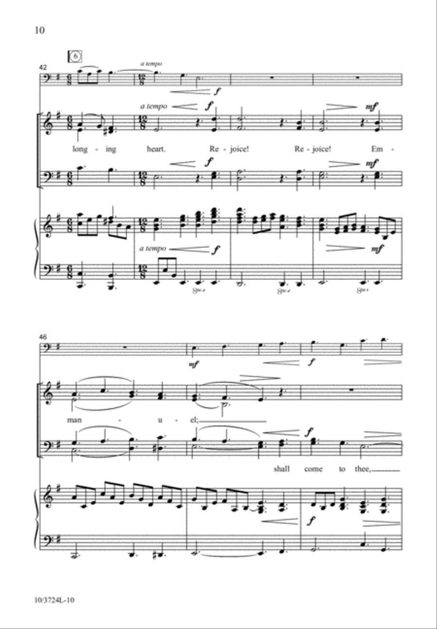 Emmanuel, Expected Jesus by Ruth Elaine Schram 4-Part - Sheet Music page 11