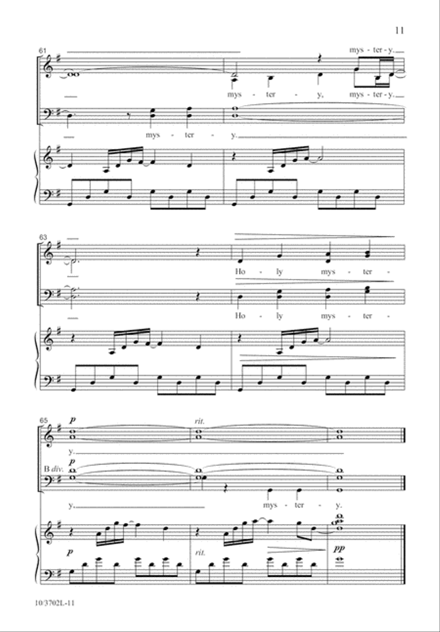 Holy Mystery Holy Mystery 4-Part scores gallery preview page 12