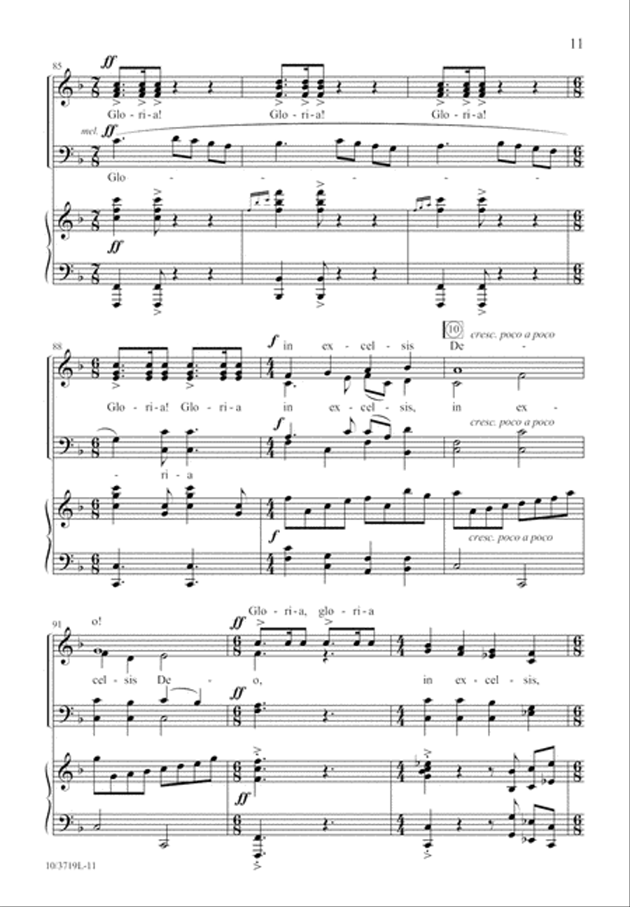 Festival Gloria Festival Gloria 4-Part scores gallery preview page 12