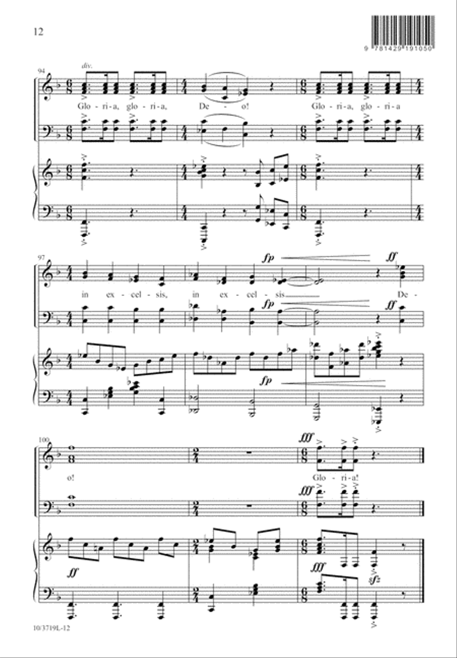 Festival Gloria Festival Gloria 4-Part scores gallery preview page 13