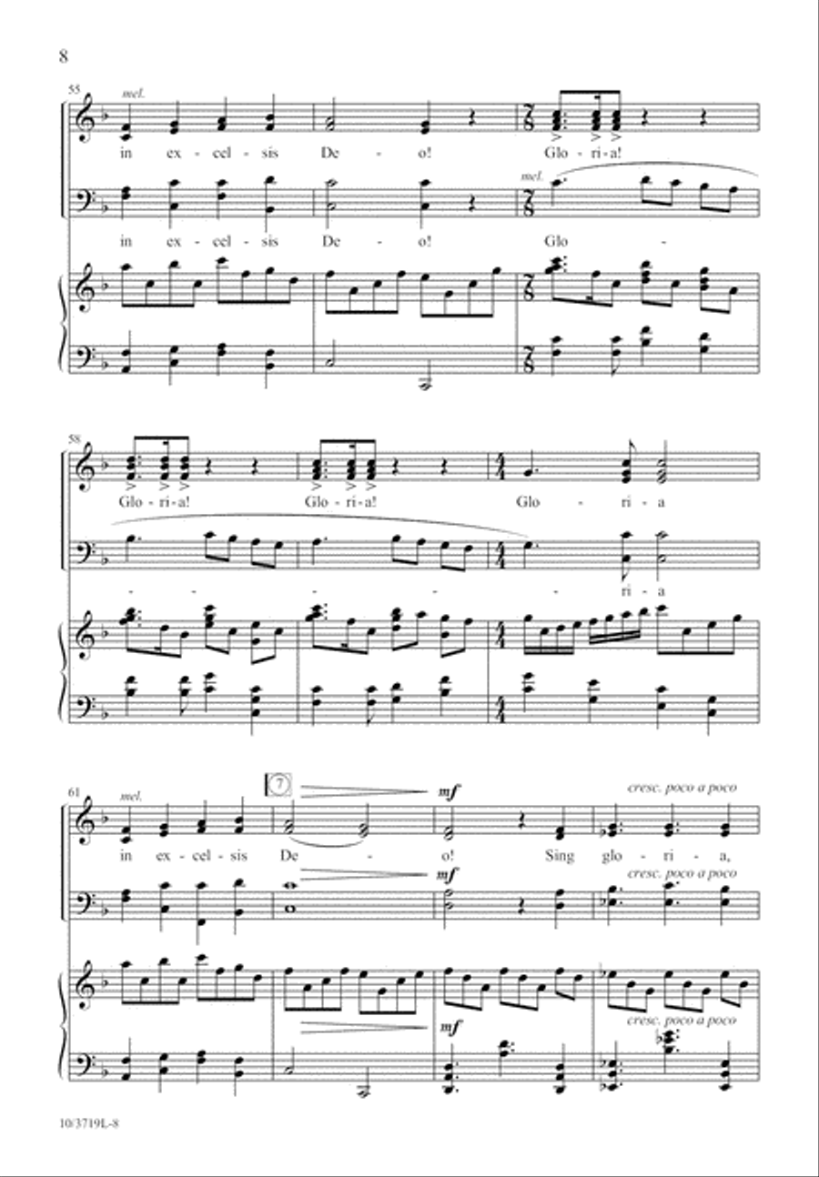 Festival Gloria Festival Gloria 4-Part scores gallery preview page 9