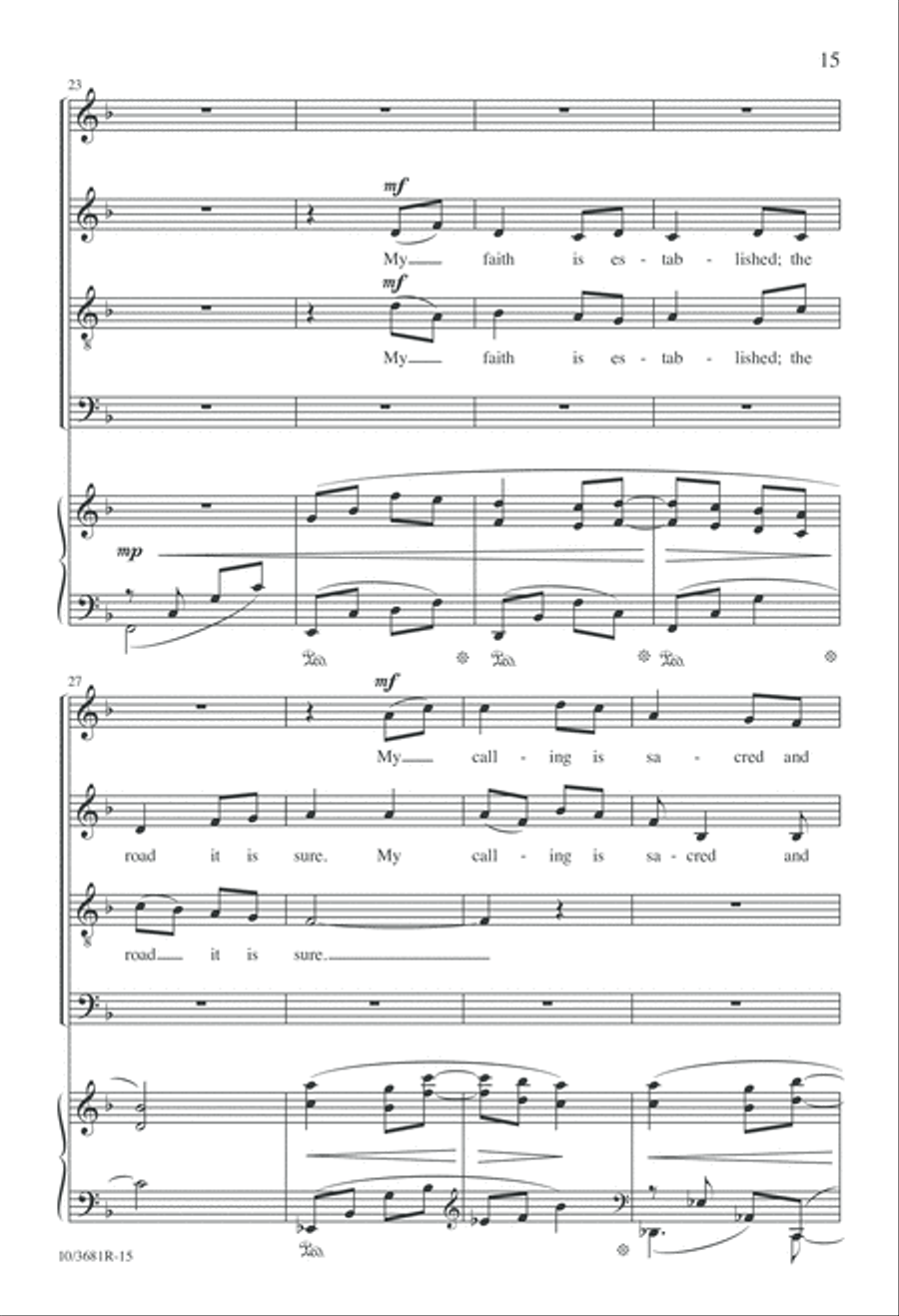From a Shaker Hymnal From a Shaker Hymnal 4-Part scores gallery preview page 16