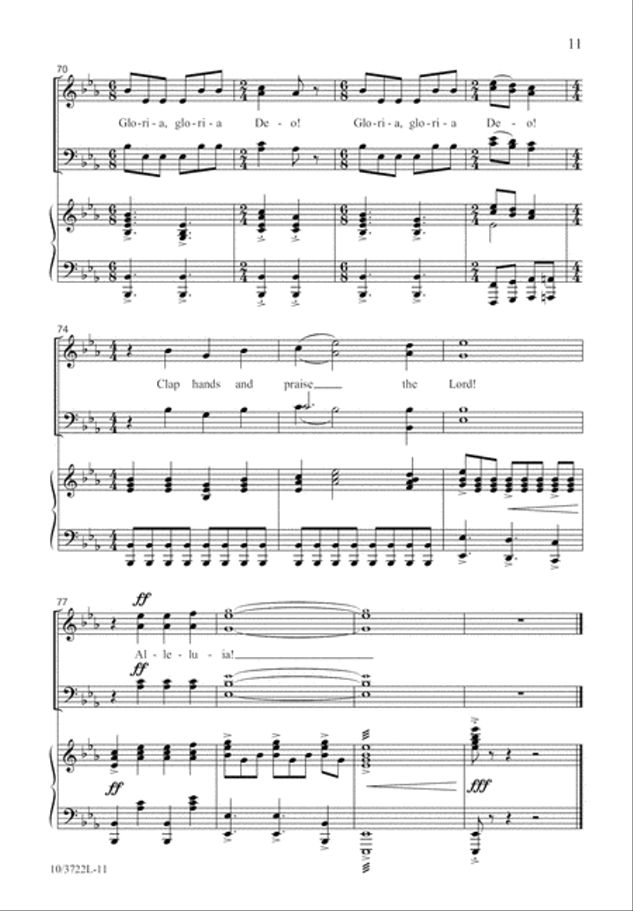 Joyful Psalm of Praise Joyful Psalm of Praise 4-Part scores gallery preview page 12