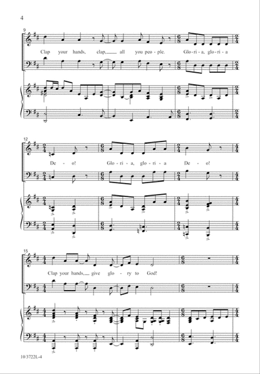Joyful Psalm of Praise Joyful Psalm of Praise 4-Part scores gallery preview page 5