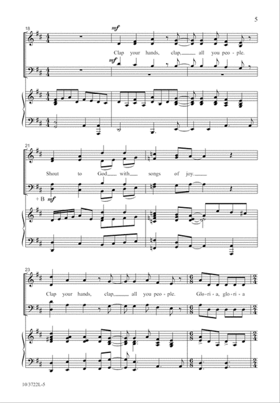 Joyful Psalm of Praise Joyful Psalm of Praise 4-Part scores gallery preview page 6