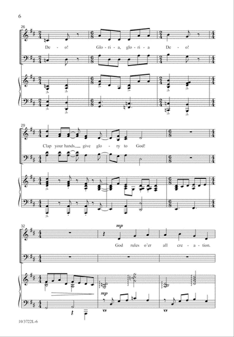 Joyful Psalm of Praise Joyful Psalm of Praise 4-Part scores gallery preview page 7