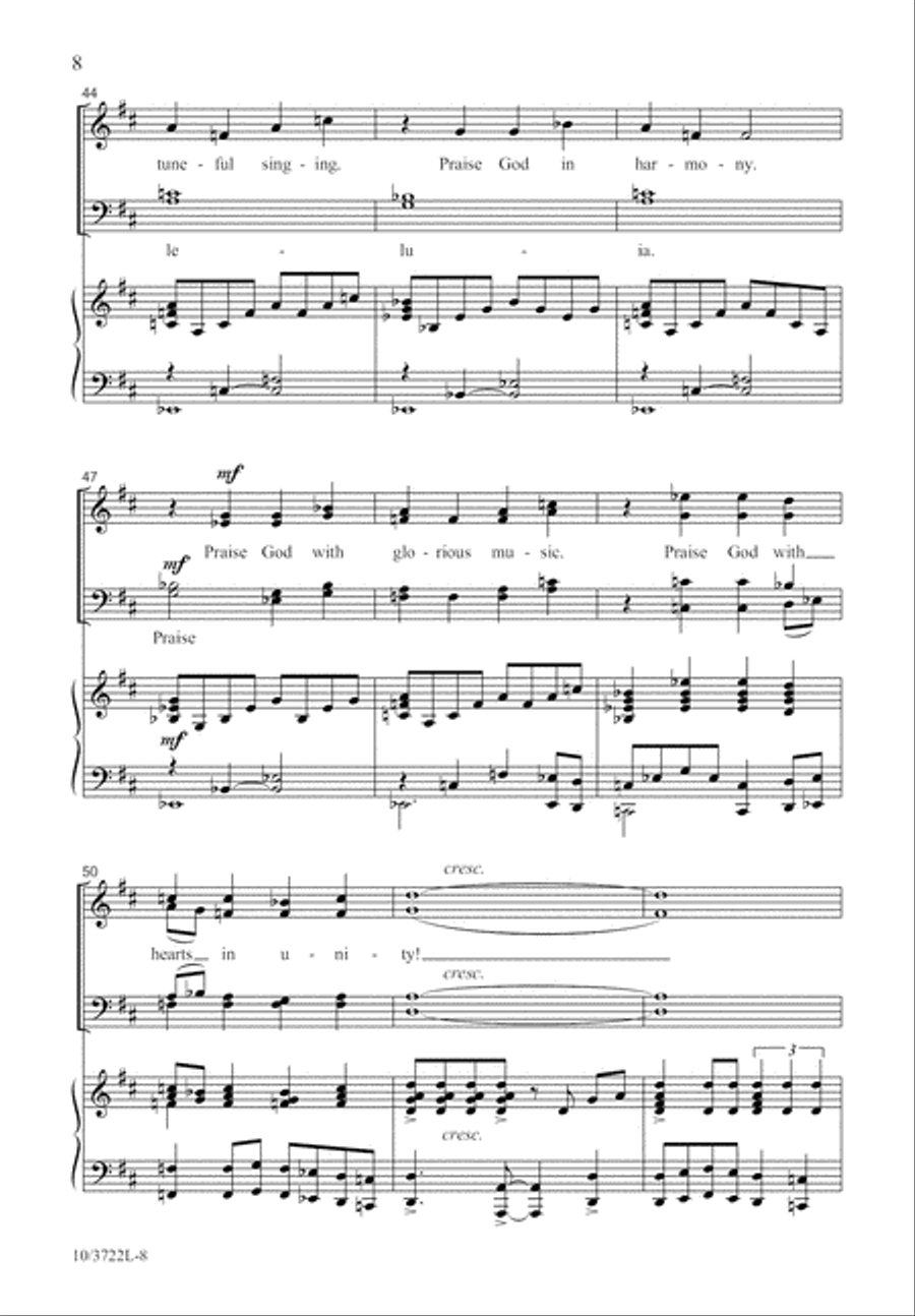 Joyful Psalm of Praise Joyful Psalm of Praise 4-Part scores gallery preview page 9