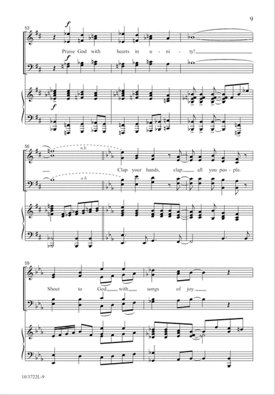 Joyful Psalm of Praise Joyful Psalm of Praise 4-Part scores gallery preview page 10