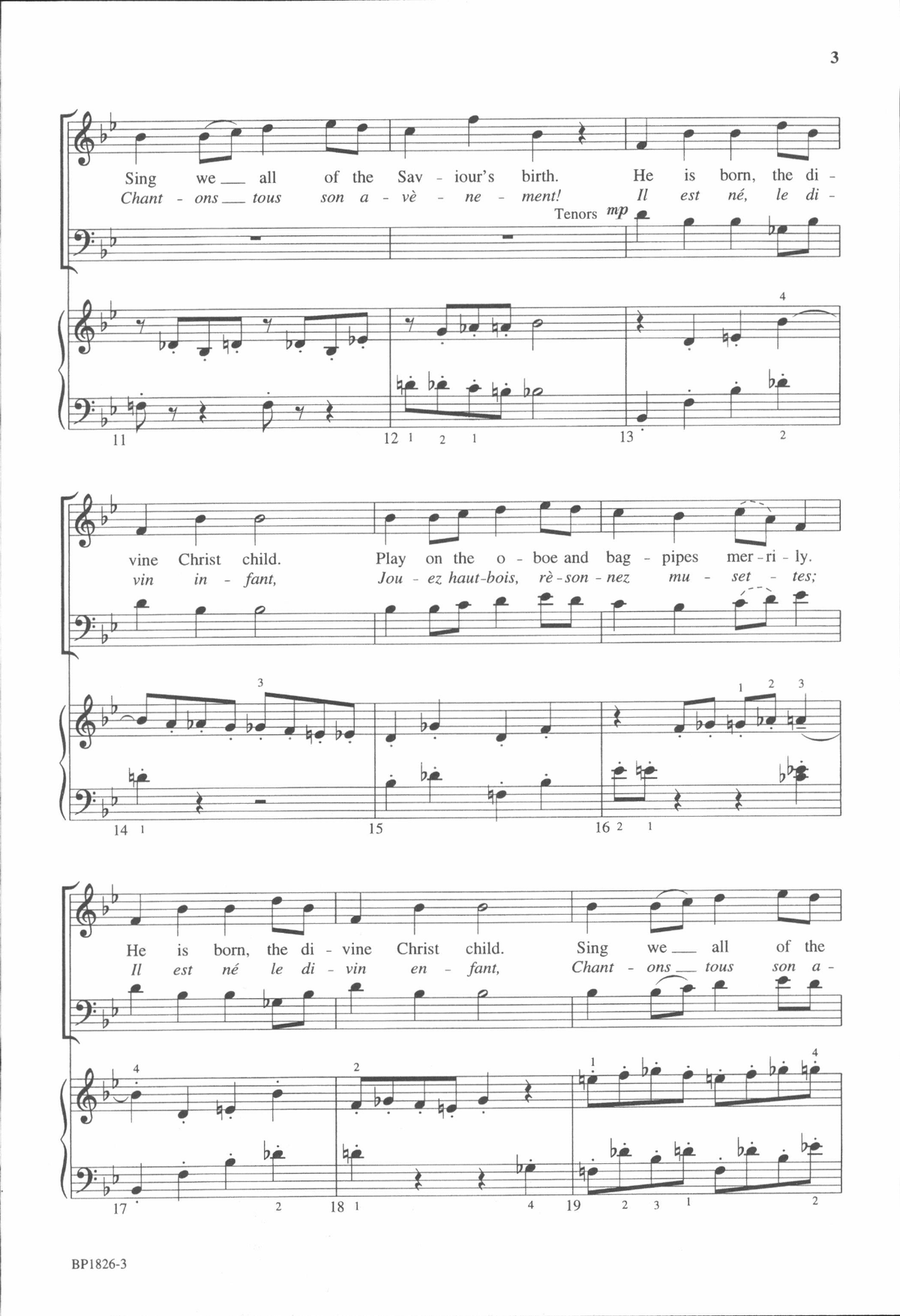 Il Est Ne Il Est Ne 4-Part scores gallery preview page 3