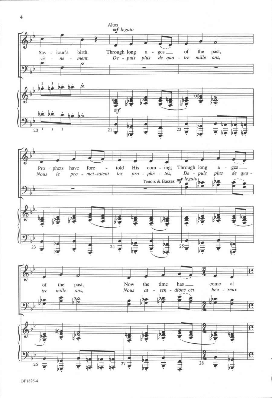 Il Est Ne Il Est Ne 4-Part scores gallery preview page 4