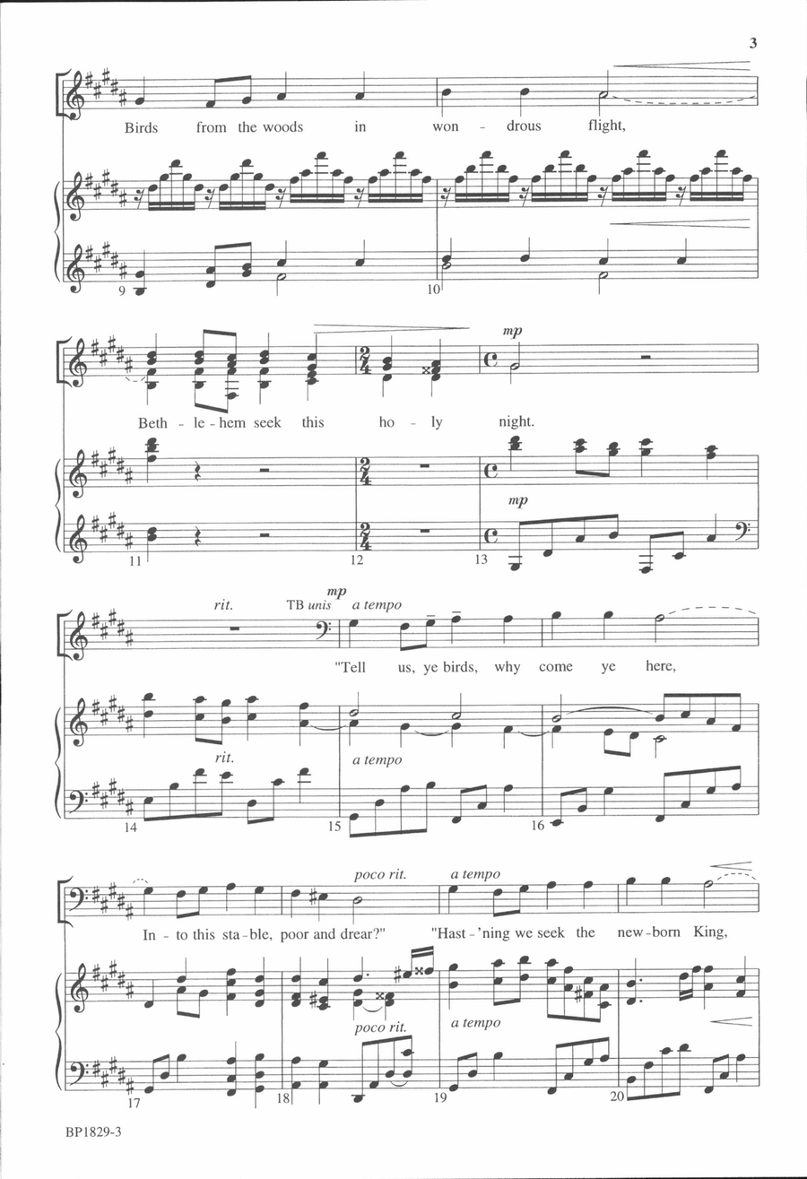 Carol of the Birds - Courtney 4-Part scores gallery preview page 3