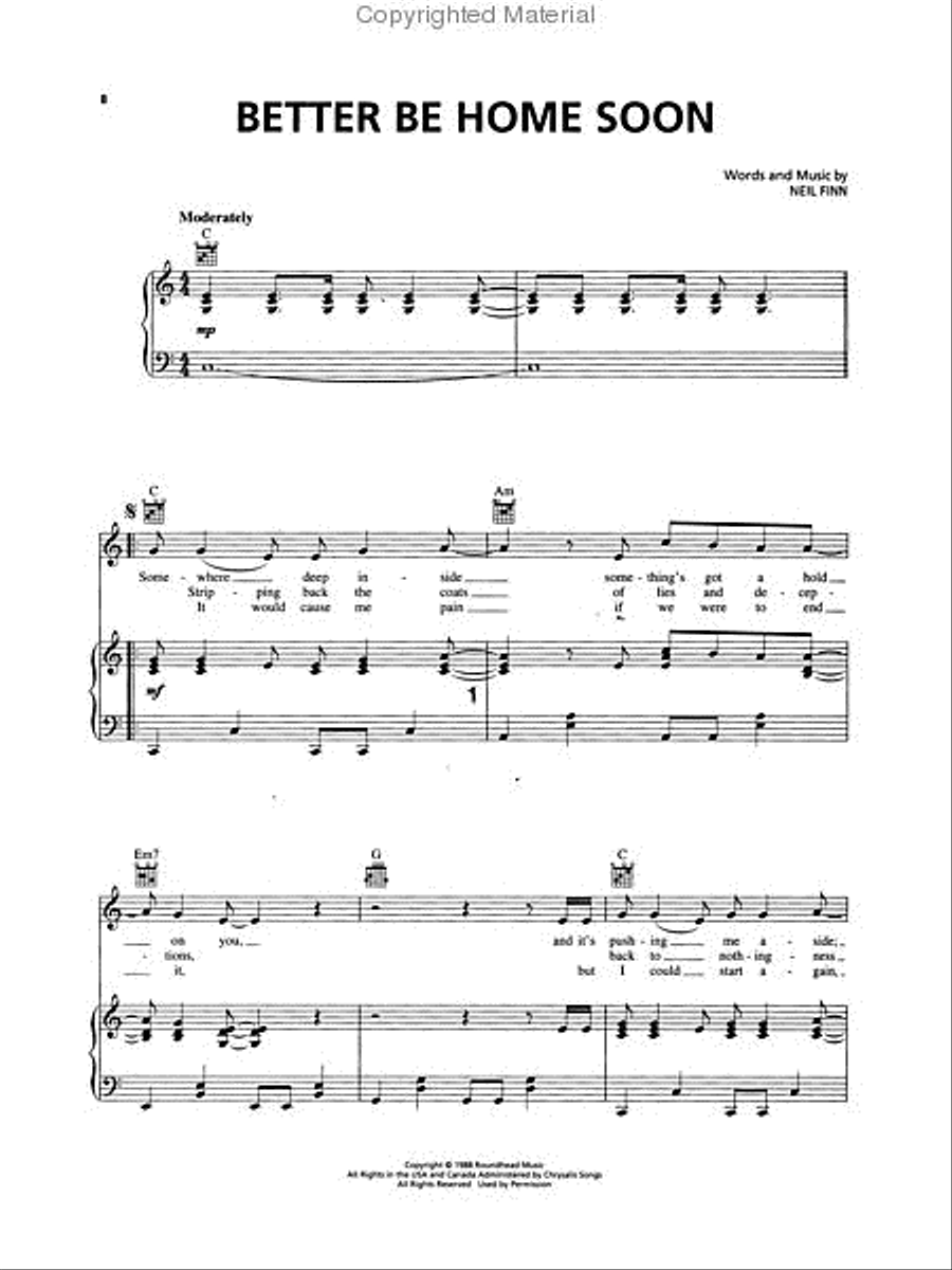 Best of Crowded House Best of Crowded House Piano, Vocal, Guitar scores gallery preview page 2